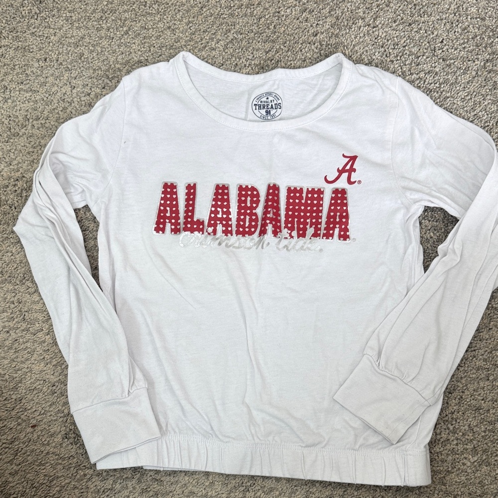 Rivalry Threads White Tee with Navy Logo